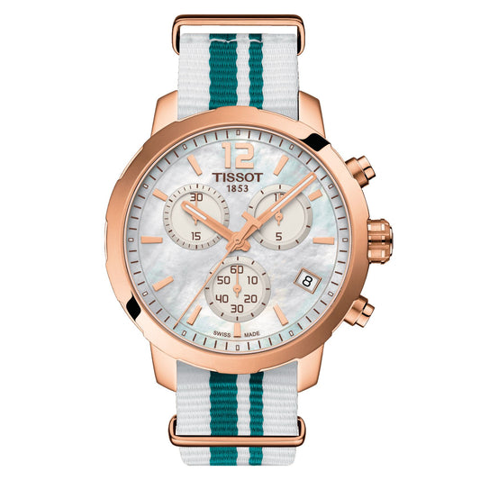 Tissot Quickster Nato Chronograph (Textile, Blue) Arabic And Indexes
