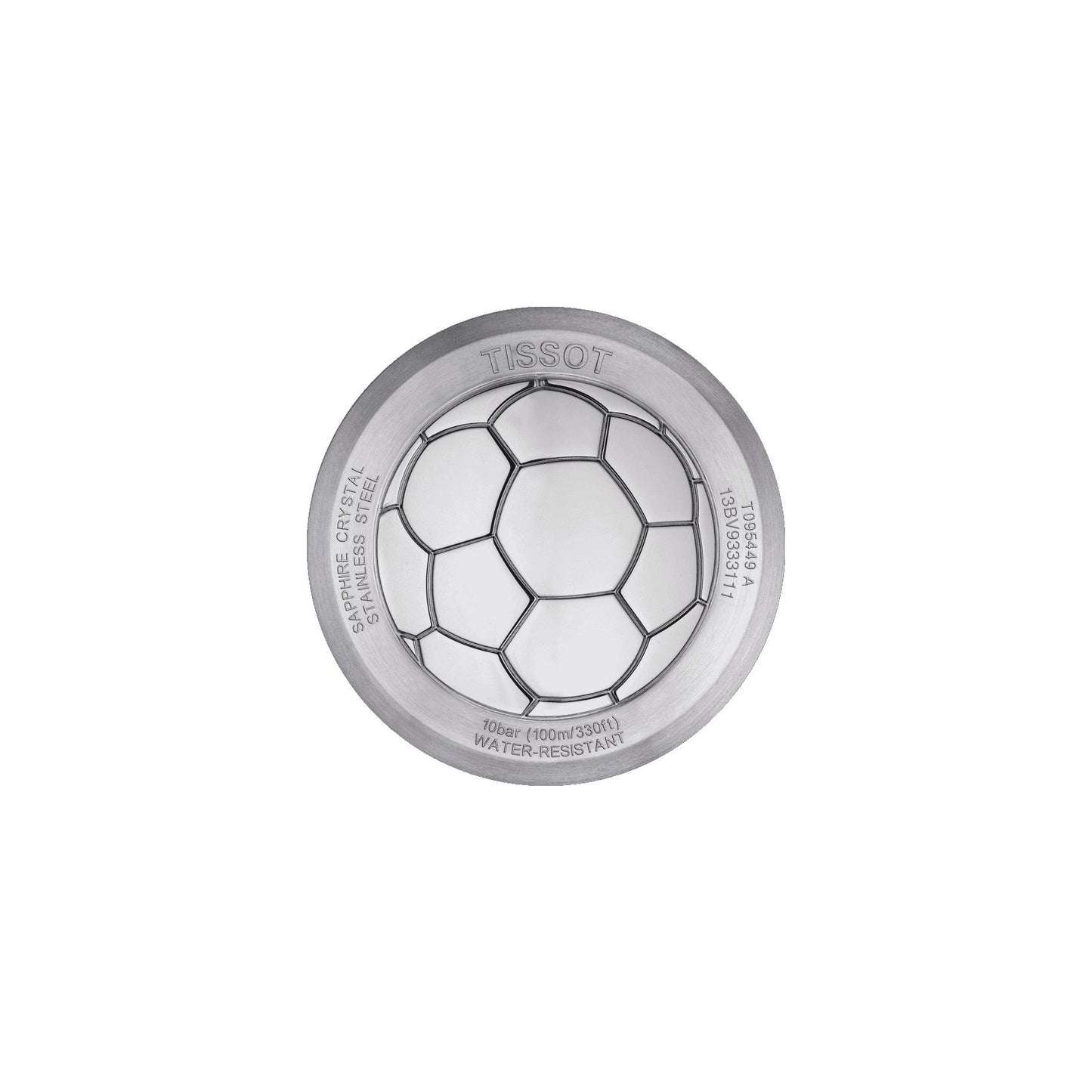 Tissot Quickster Chronograph Football (Silicone, Black) Arabic And Indexes