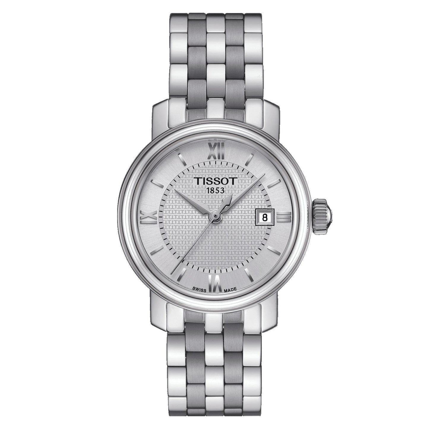 Tissot Bridgeport Lady (Stainless Steel, Grey) Roman And Indexes