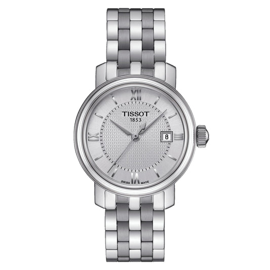Tissot Bridgeport Lady (Stainless Steel, Grey) Roman And Indexes