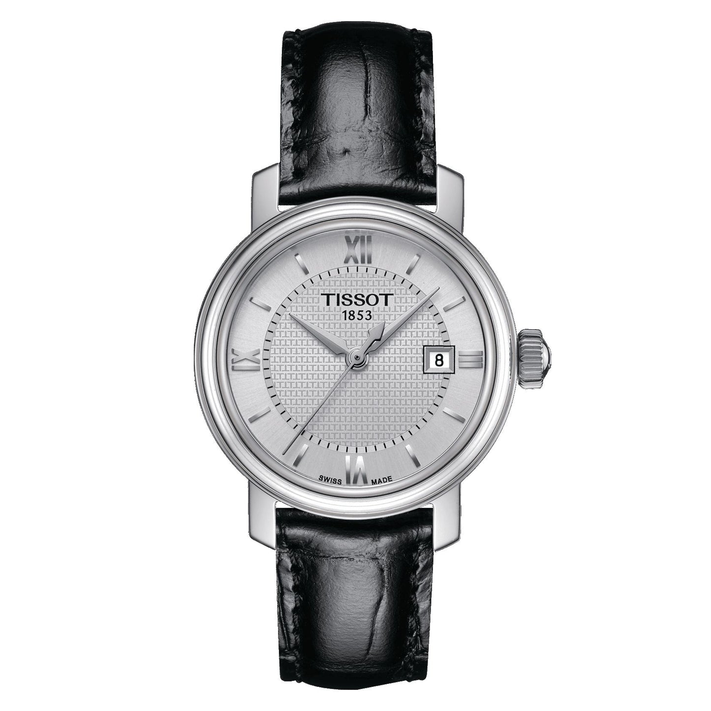 Tissot Bridgeport Lady (Leather, Black) Roman And Indexes
