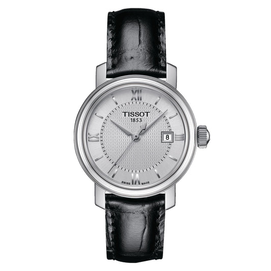 Tissot Bridgeport Lady (Leather, Black) Roman And Indexes