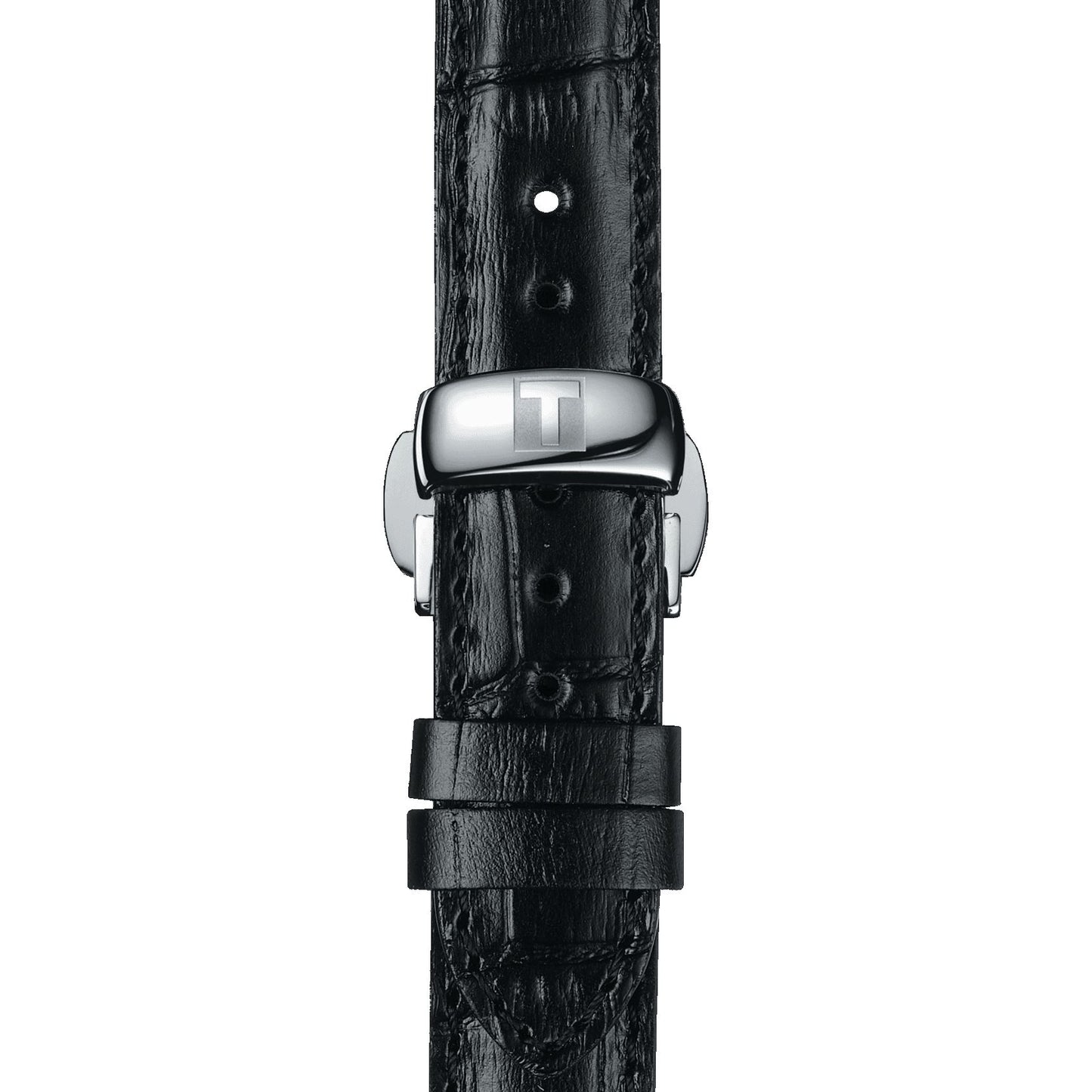 Tissot Bridgeport Lady (Leather, Black) Roman And Indexes