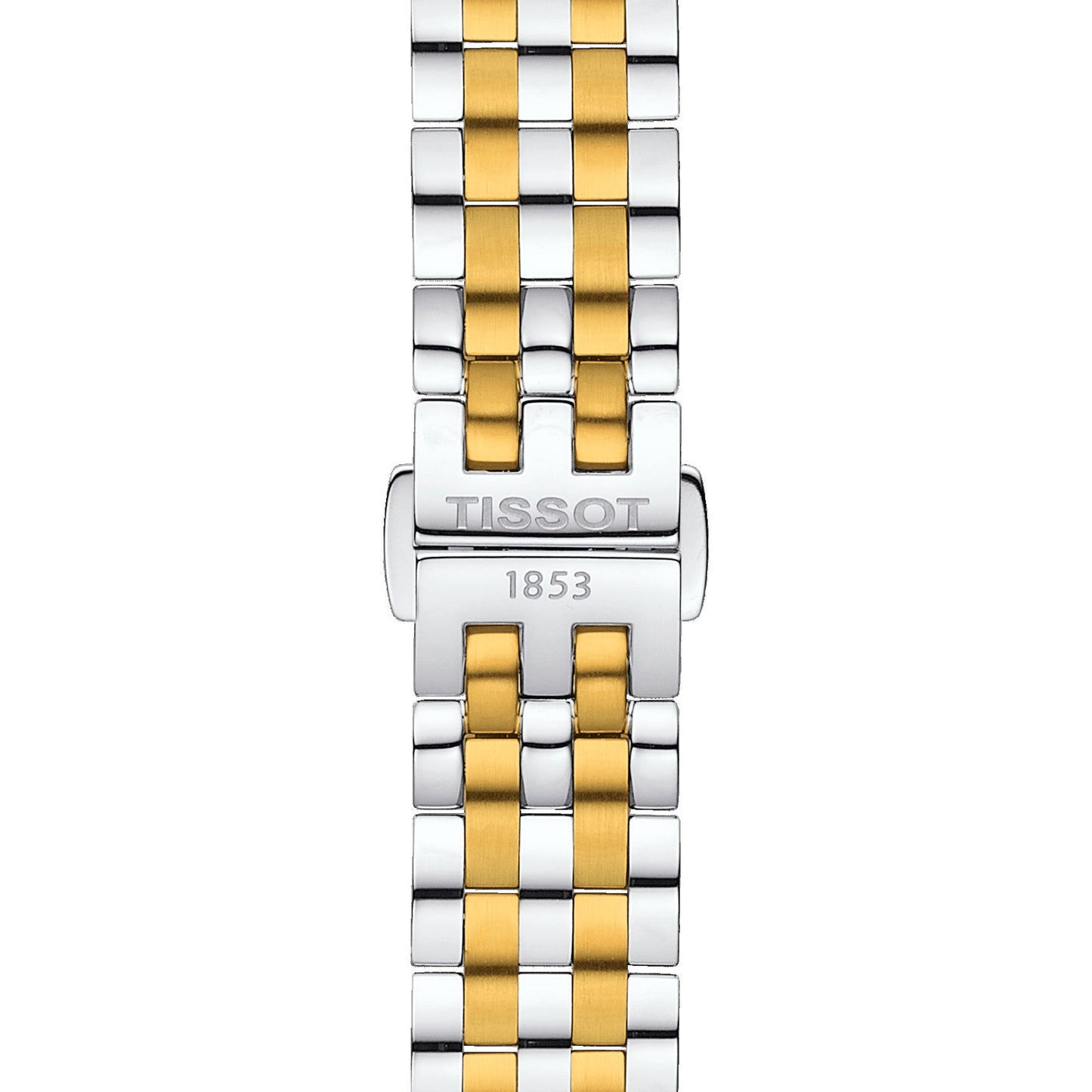Tissot Bridgeport Lady (Stainless Steel, Grey/Yellow Gold 1N14) Roman And Diamonds