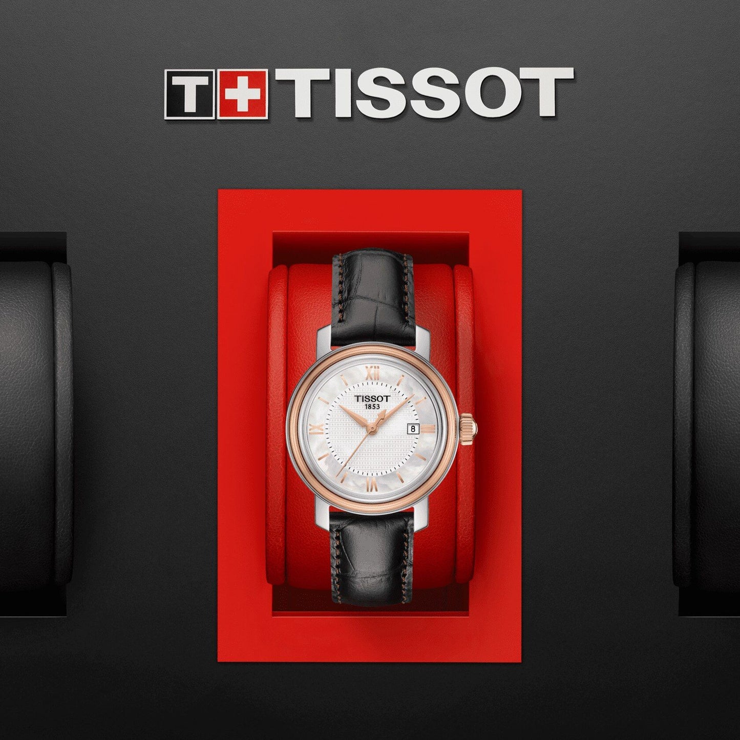 Tissot Bridgeport Lady (Leather, Brown) Roman And Indexes
