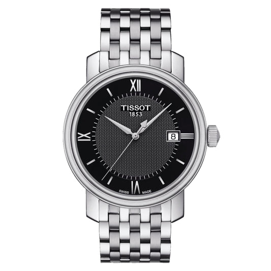 Tissot Bridgeport (Stainless Steel, Grey) Roman And Indexes