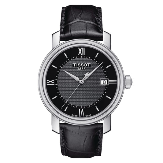 Tissot Bridgeport (Leather, Black) Roman And Indexes