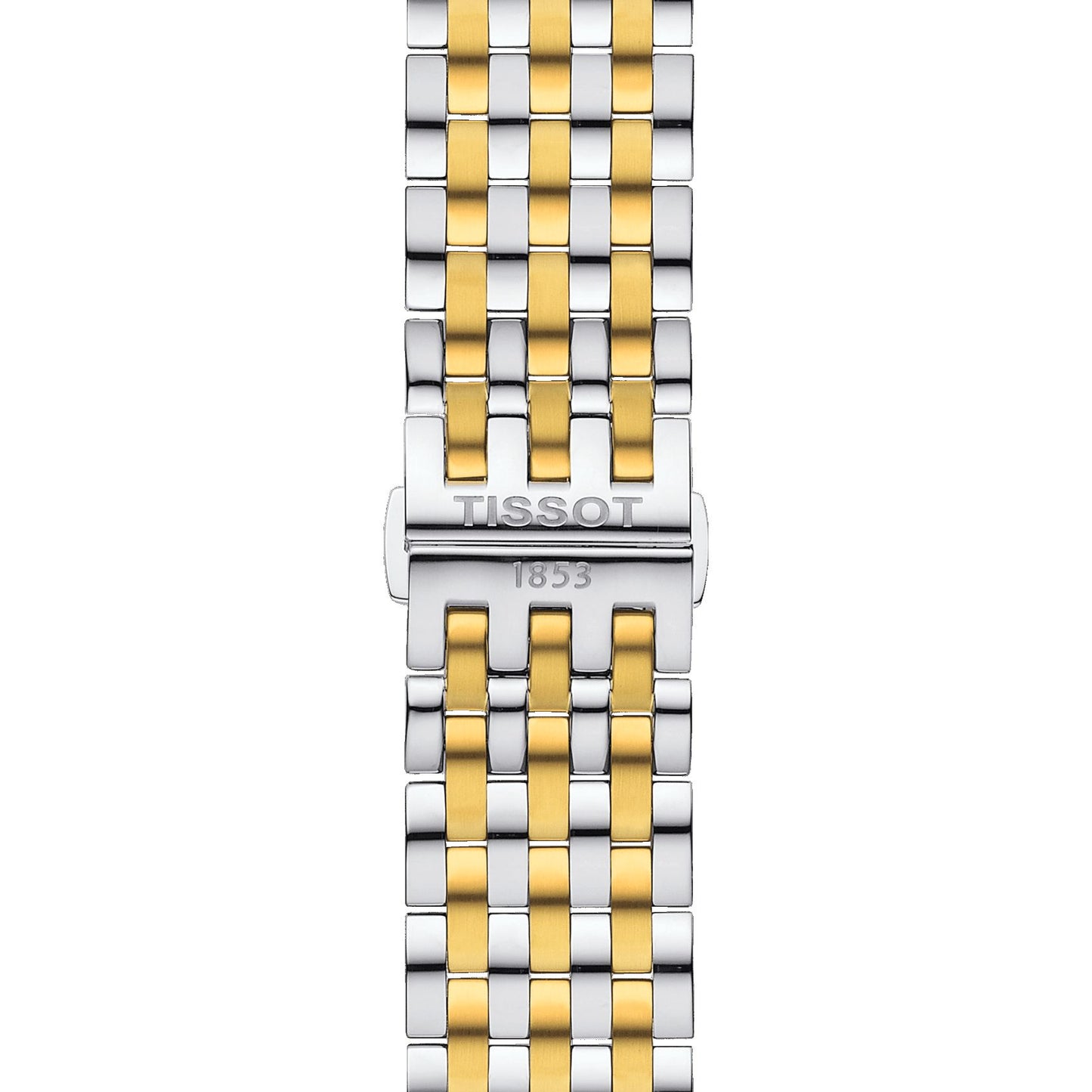 Tissot Bridgeport (Stainless Steel, Grey/Yellow Gold 1N14) Roman And Indexes