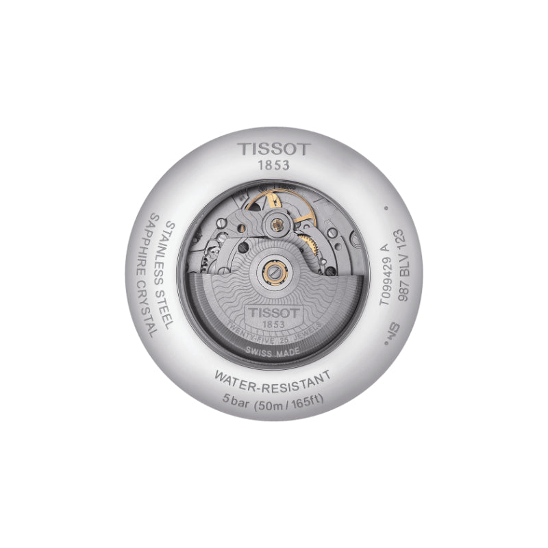 Tissot Chemin Des Tourelles Powermatic 80 Gmt (Stainless Steel, Grey) Roman And Indexes