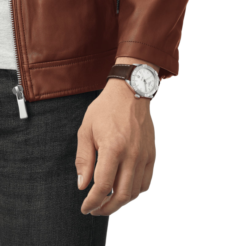 Tissot Pr 100 Sport Gent    (Leather, Brown) Indexes