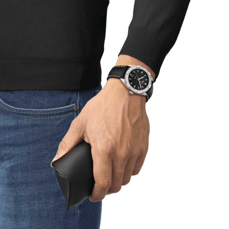 Tissot Pr 100 Sport Gent    (Leather, Black) Indexes