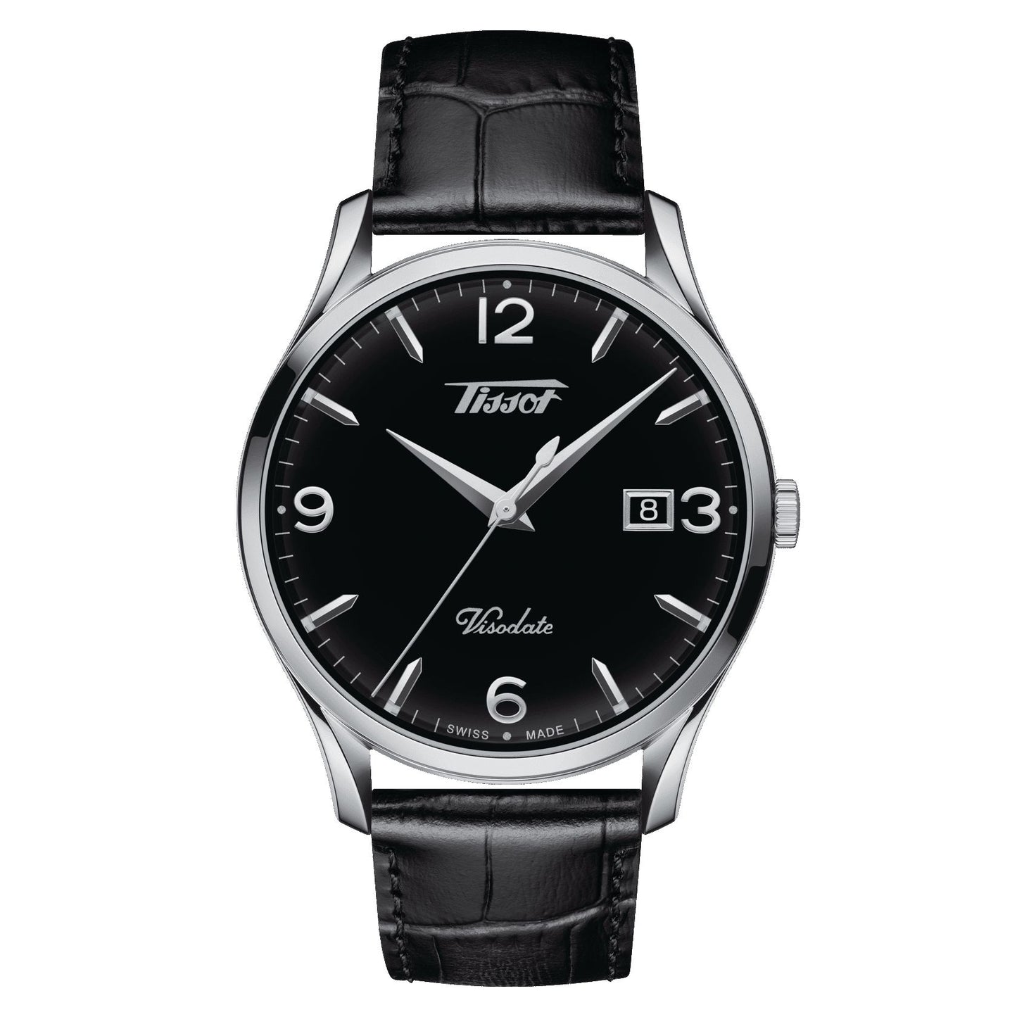 Tissot Heritage Visodate (Leather, Black) Arabic And Indexes