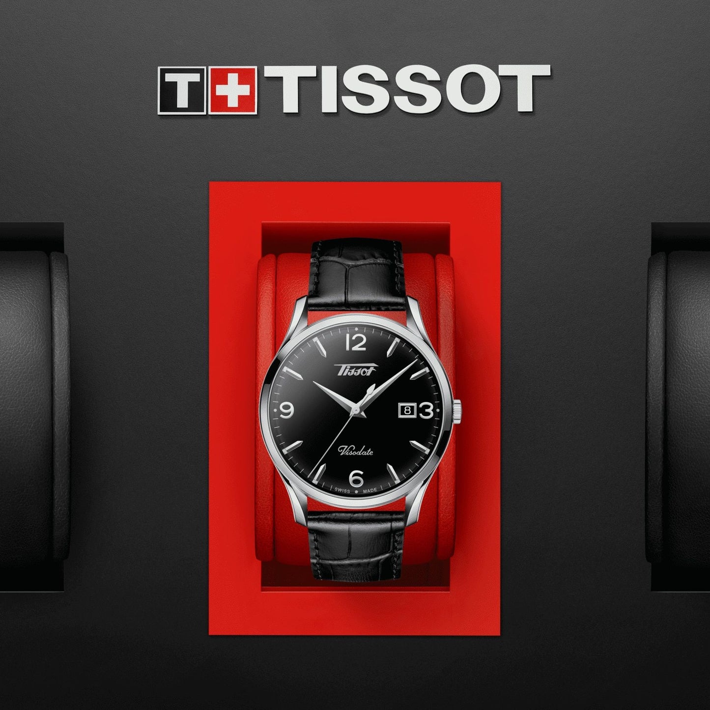 Tissot Heritage Visodate (Leather, Black) Arabic And Indexes