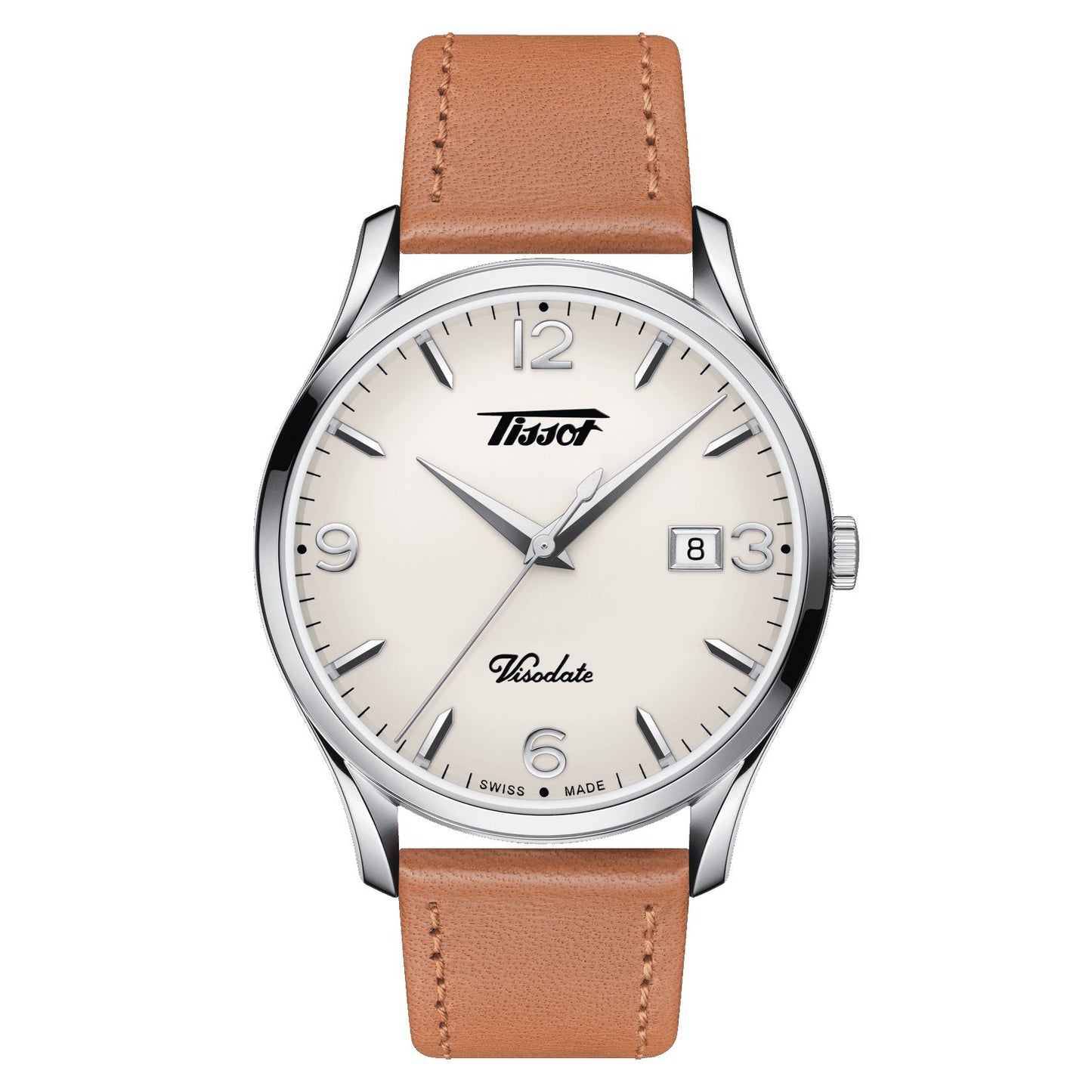 Tissot Heritage Visodate (Leather, Brown) Arabic And Indexes