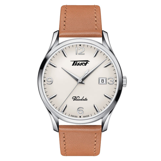 Tissot Heritage Visodate (Leather, Brown) Arabic And Indexes