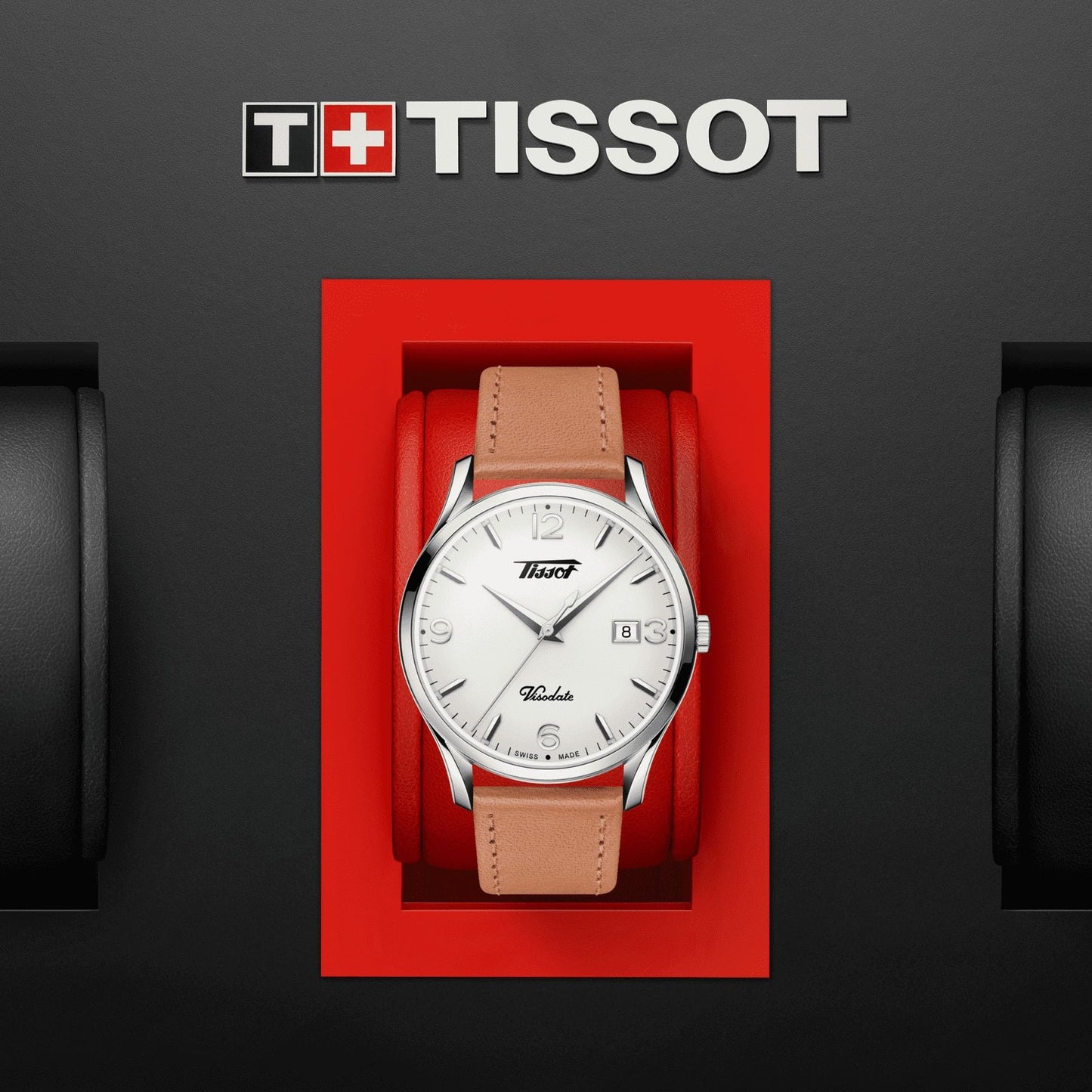 Tissot Heritage Visodate (Leather, Brown) Arabic And Indexes