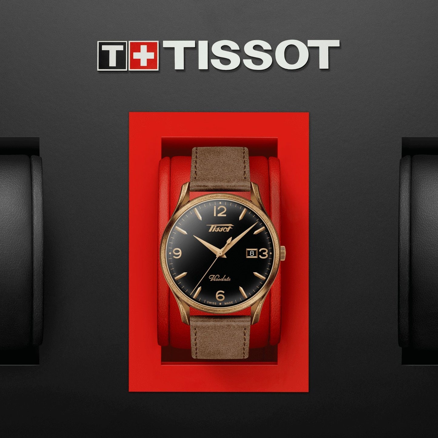 Tissot Heritage Visodate (Leather, Brown) Arabic And Indexes
