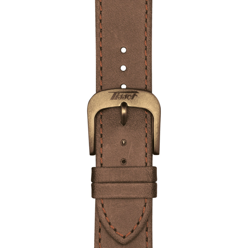 Tissot Heritage Visodate (Leather, Brown) Arabic And Indexes