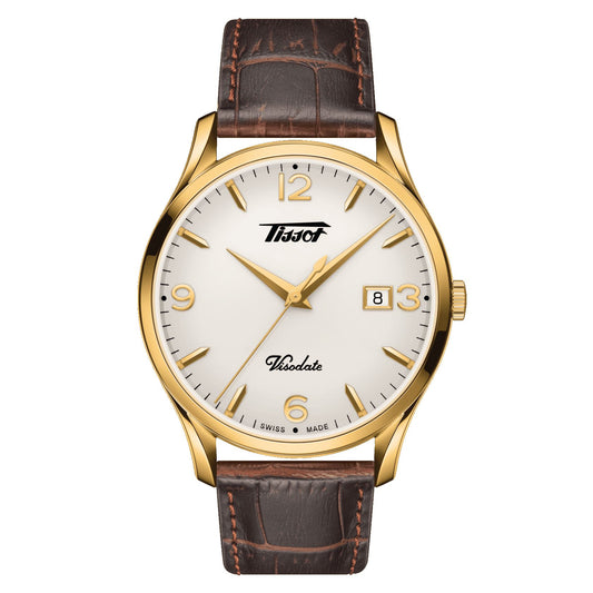 Tissot Heritage Visodate (Leather, Brown) Arabic And Indexes