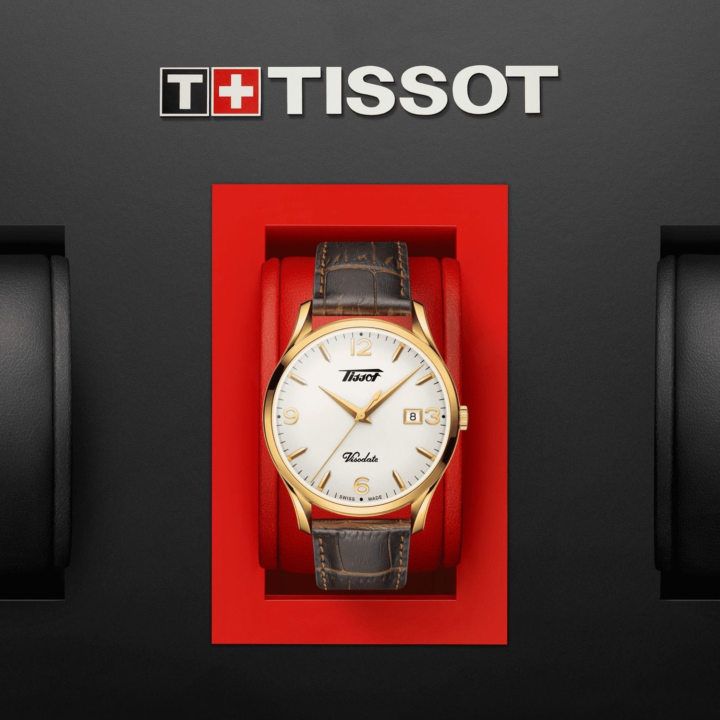 Tissot Heritage Visodate (Leather, Brown) Arabic And Indexes