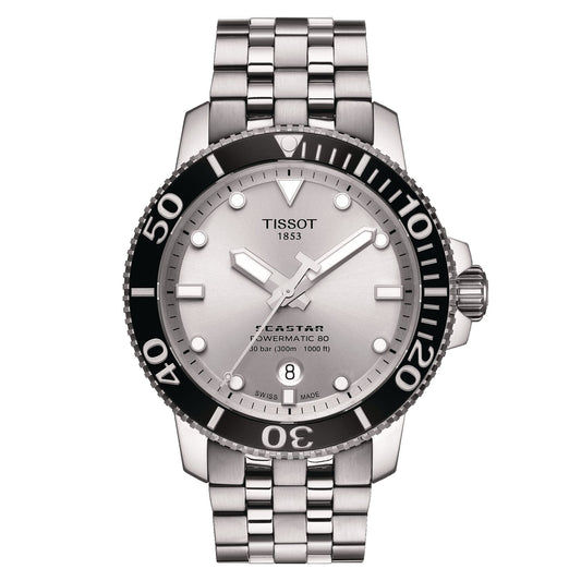 Tissot Seastar 1000 Powermatic 80 (Stainless Steel, Grey) Index