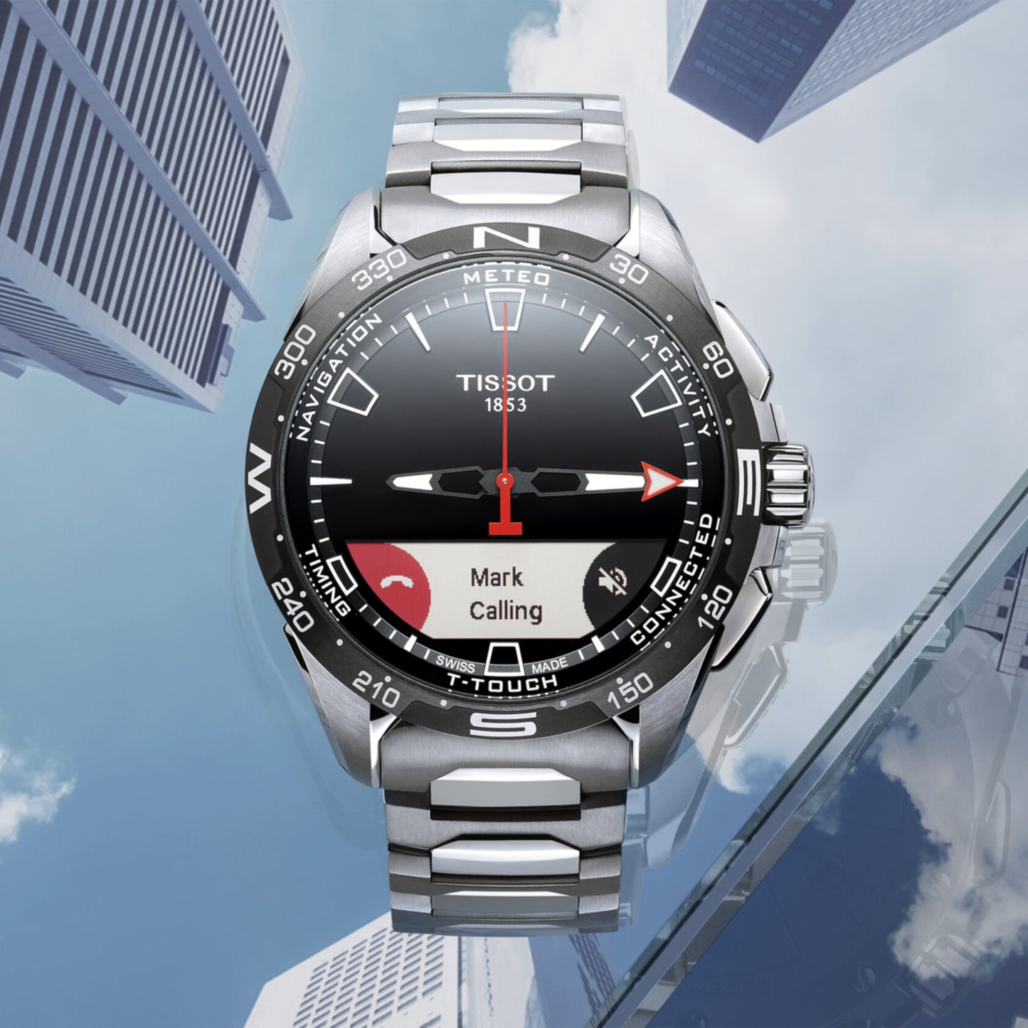 Tissot T-Touch Connect Solar (Titanium, Grey) Indexes