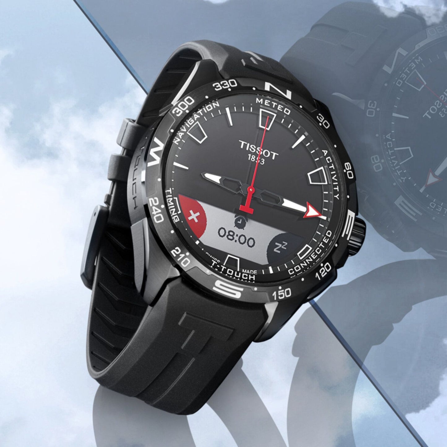 Tissot T-Touch Connect Solar (Rubber, Black) Indexes