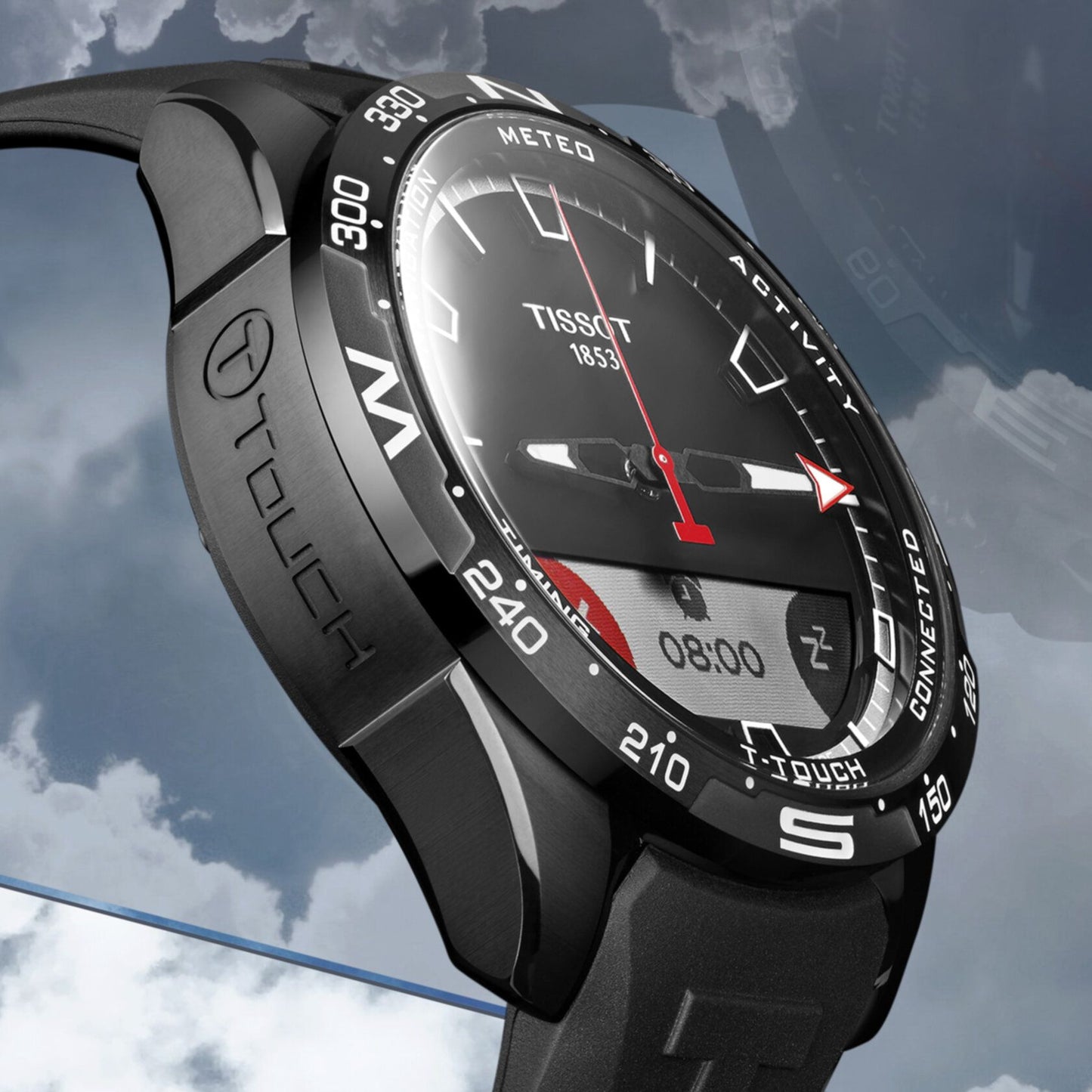 Tissot T-Touch Connect Solar (Rubber, Black) Indexes