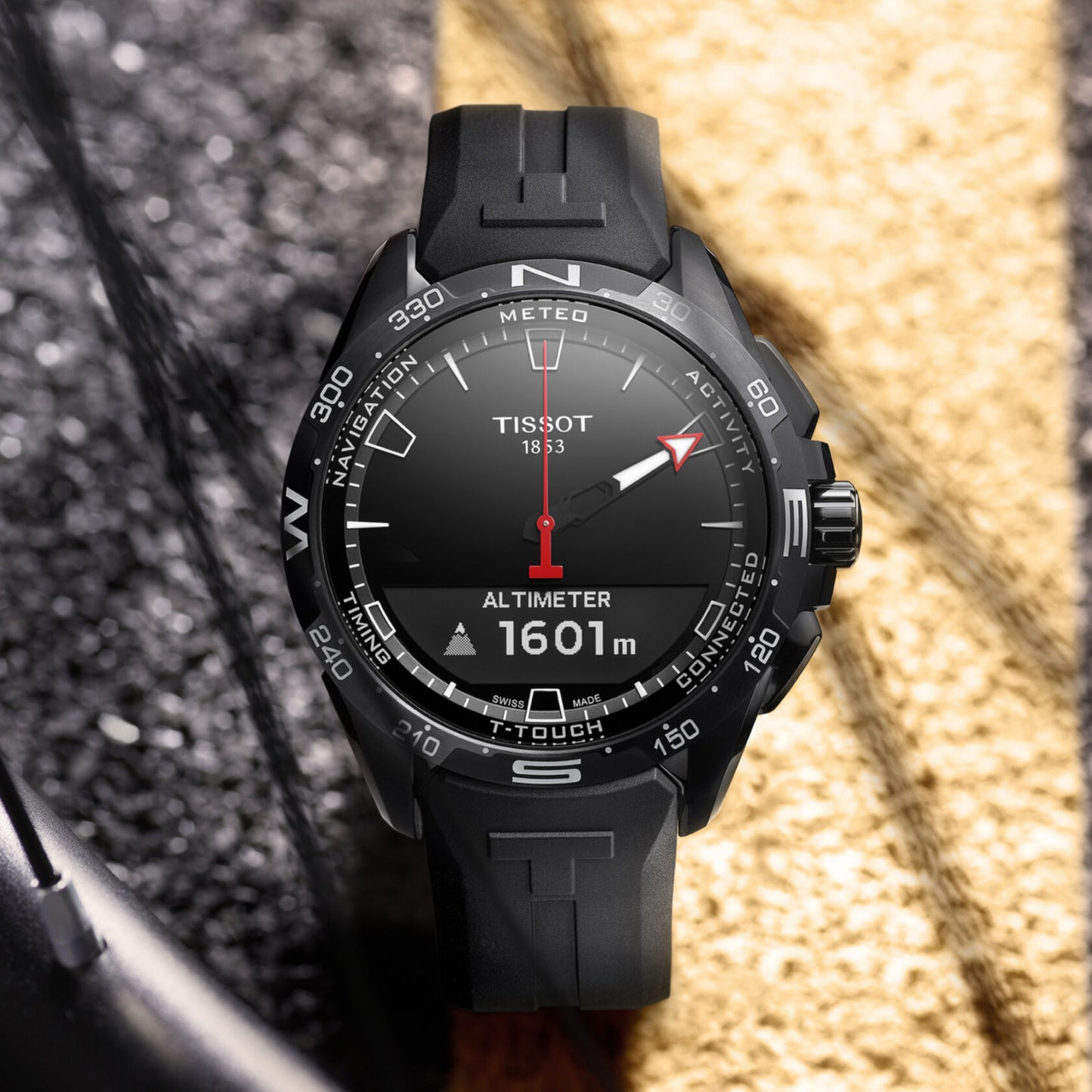 Tissot T-Touch Connect Solar (Rubber, Black) Indexes