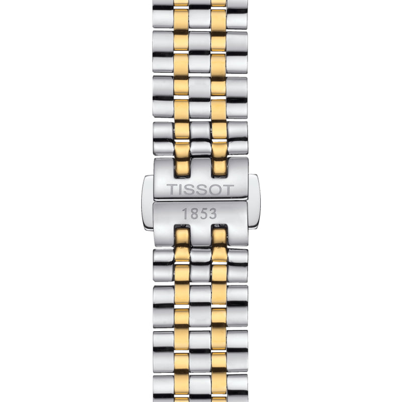 Tissot Carson Premium Automatic Lady (Stainless Steel, Grey/Yellow Gold 1N14) Indexes