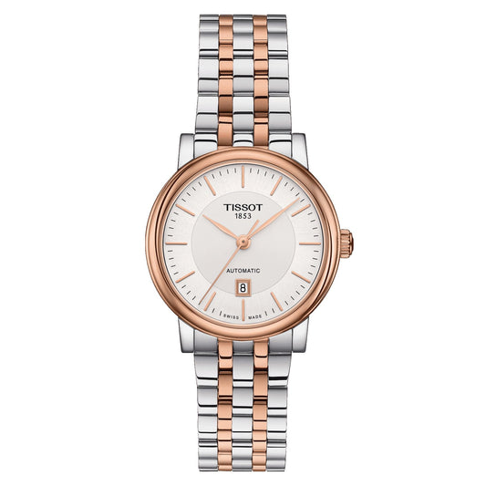 Tissot Carson Premium Lady (Stainless Steel, Grey/Rose Gold 5N) Indexes