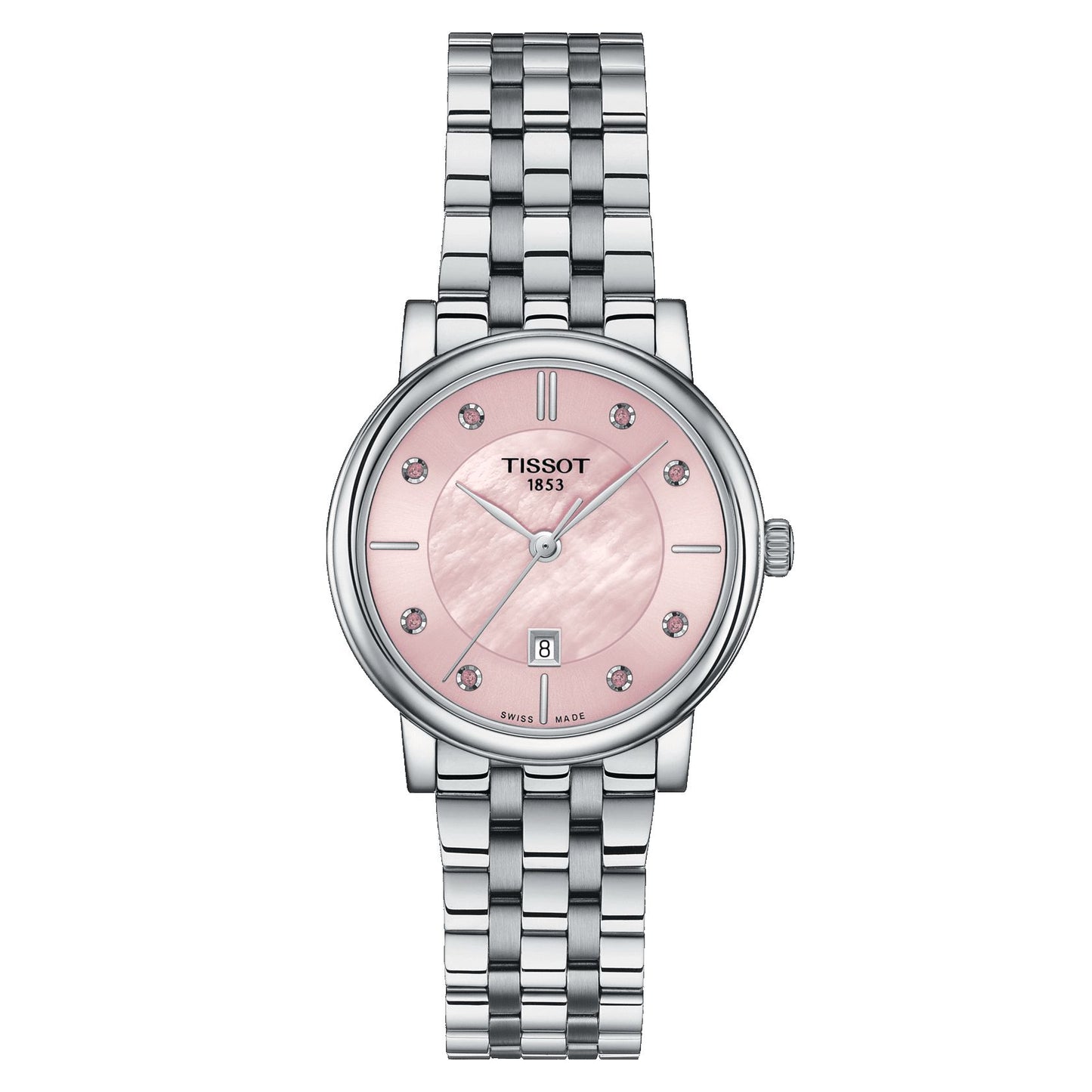 Tissot Carson Premium Lady (Stainless Steel, Grey) Indexes And Topazes