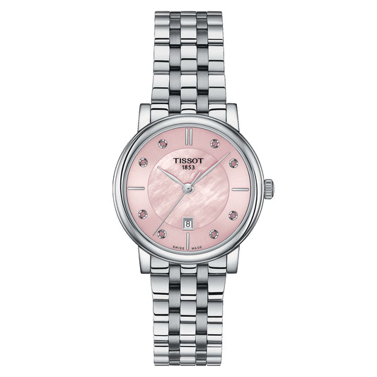 Tissot Carson Premium Lady (Stainless Steel, Grey) Indexes And Topazes