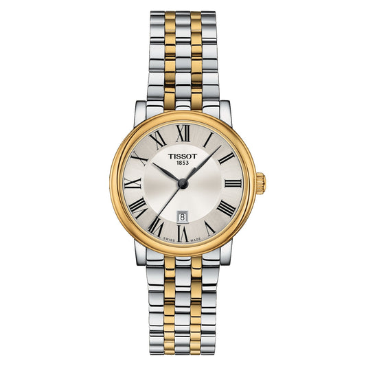 Tissot Carson Premium Lady (Stainless Steel, Grey/Yellow Gold 1N14) Roman