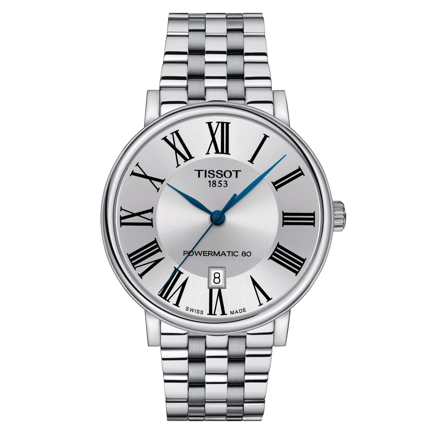 Tissot Carson Premium Powermatic 80 (Stainless Steel, Grey) Roman