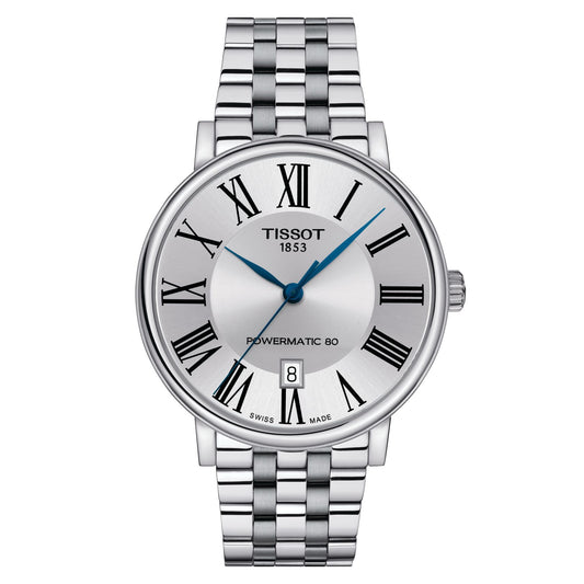 Tissot Carson Premium Powermatic 80 (Stainless Steel, Grey) Roman