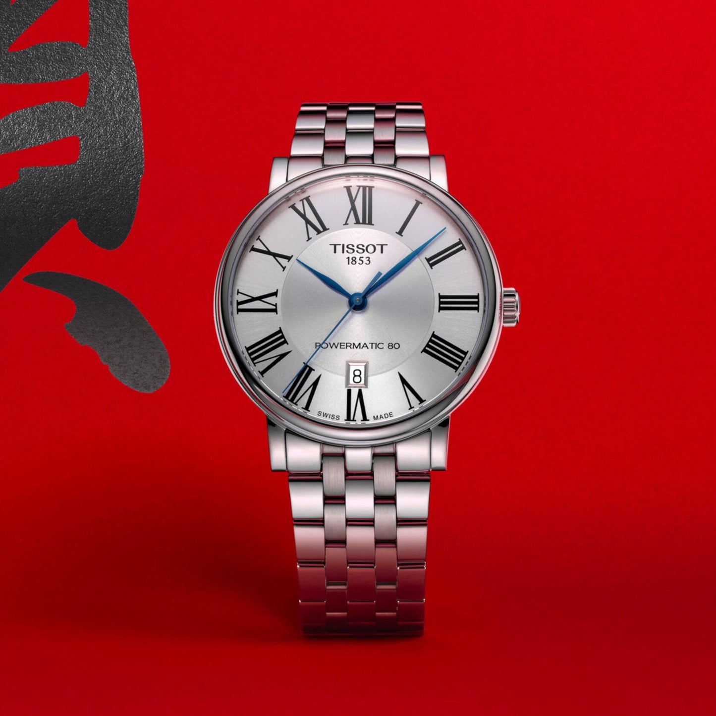 Tissot Carson Premium Powermatic 80 (Stainless Steel, Grey) Roman