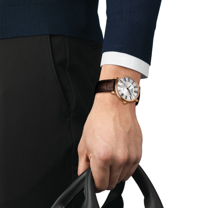 Tissot Carson Premium Powermatic 80 (Leather, Brown) Roman