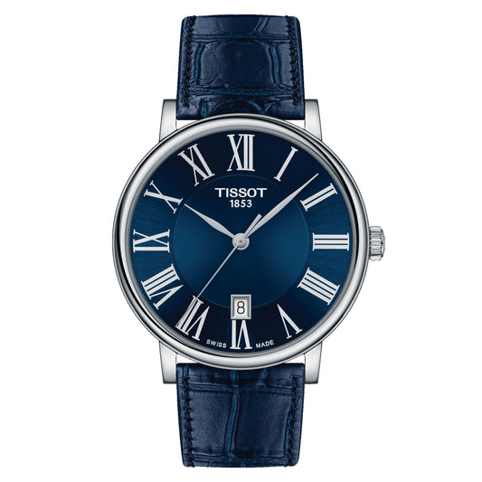 Tissot Carson Premium (Leather, Blue) Roman