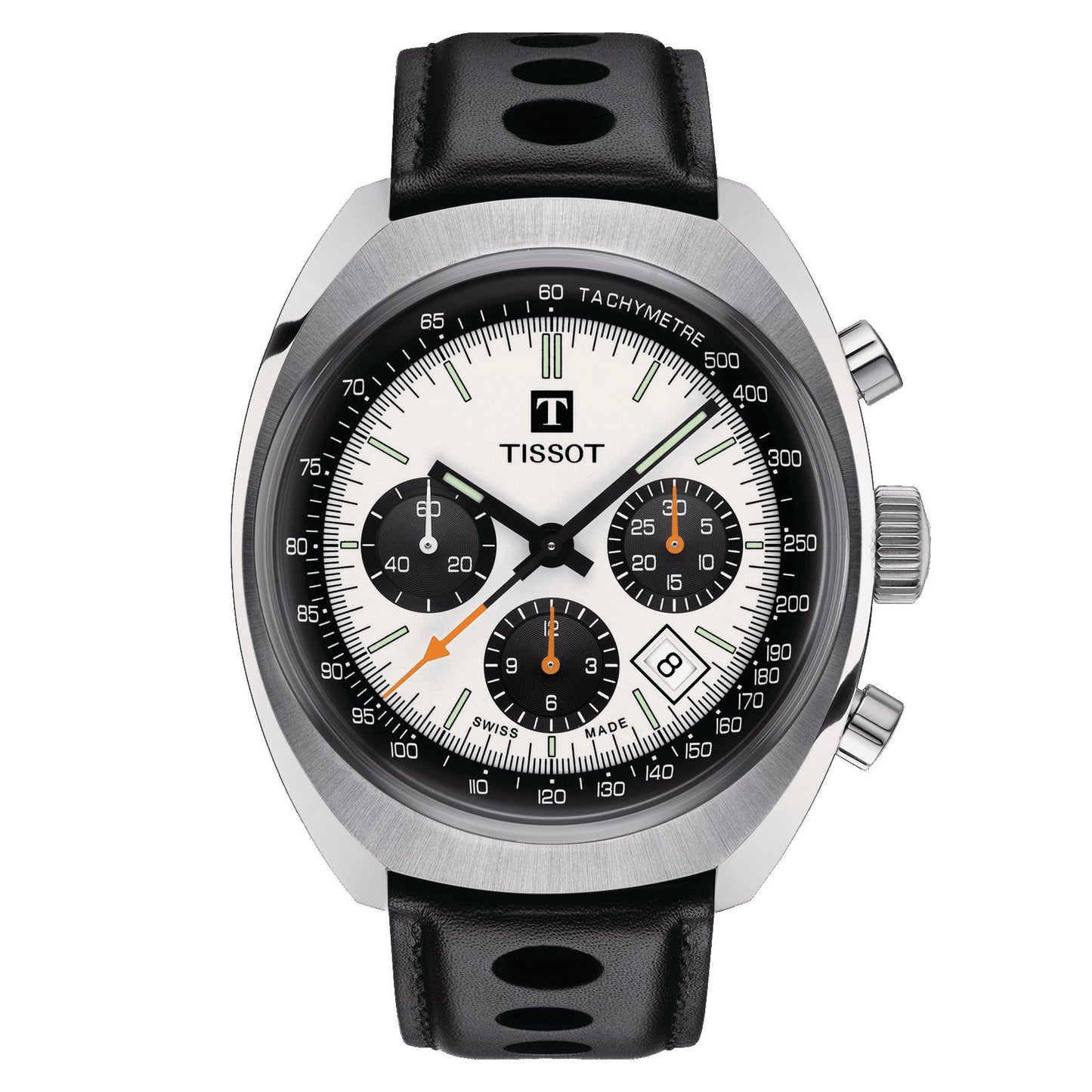 Tissot Heritage 1973 (Leather, Black) Indexes