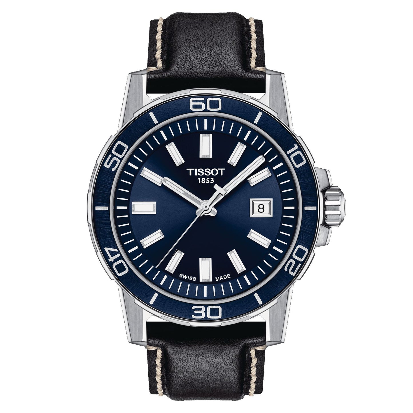 Tissot Supersport Gent (Leather, Black) Indexes