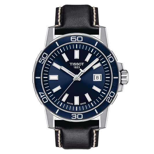 Tissot Supersport Gent (Leather, Black) Indexes