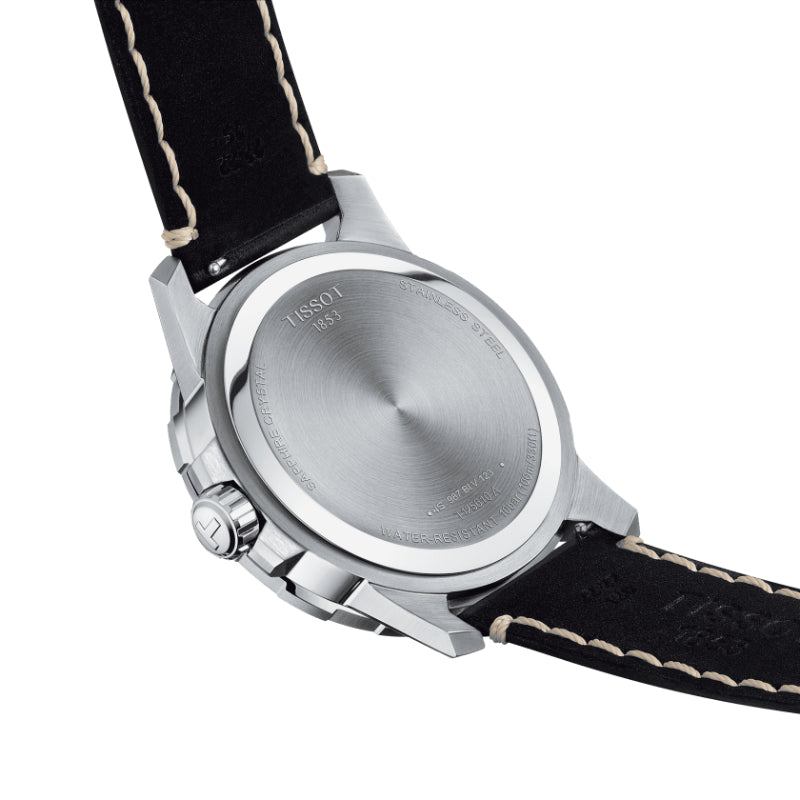 Tissot Supersport Gent (Leather, Black) Indexes