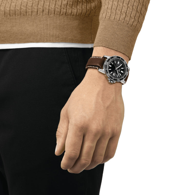 Tissot Supersport Gent (Leather, Brown) Indexes