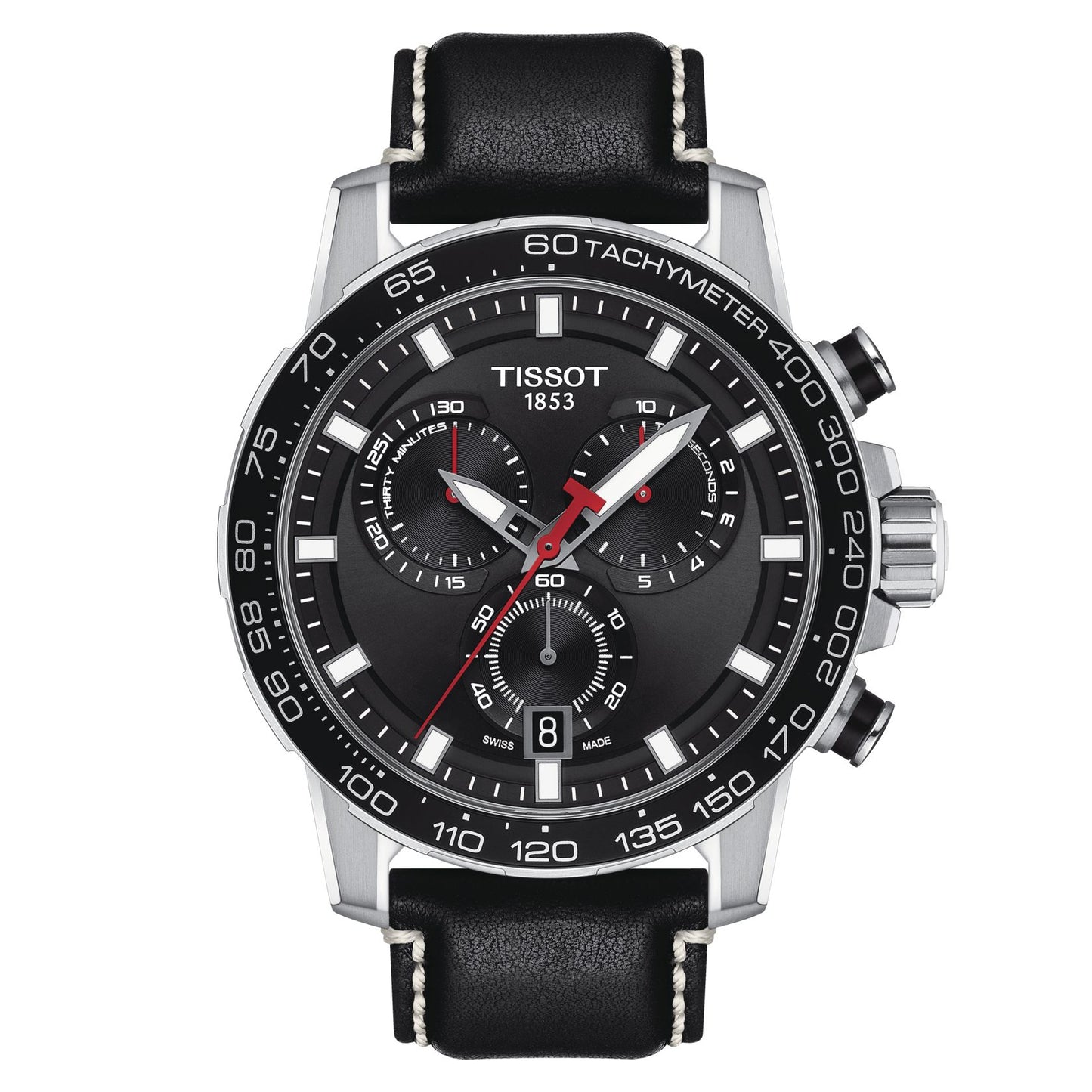 Tissot Supersport Chrono (Leather, Black) Indexes