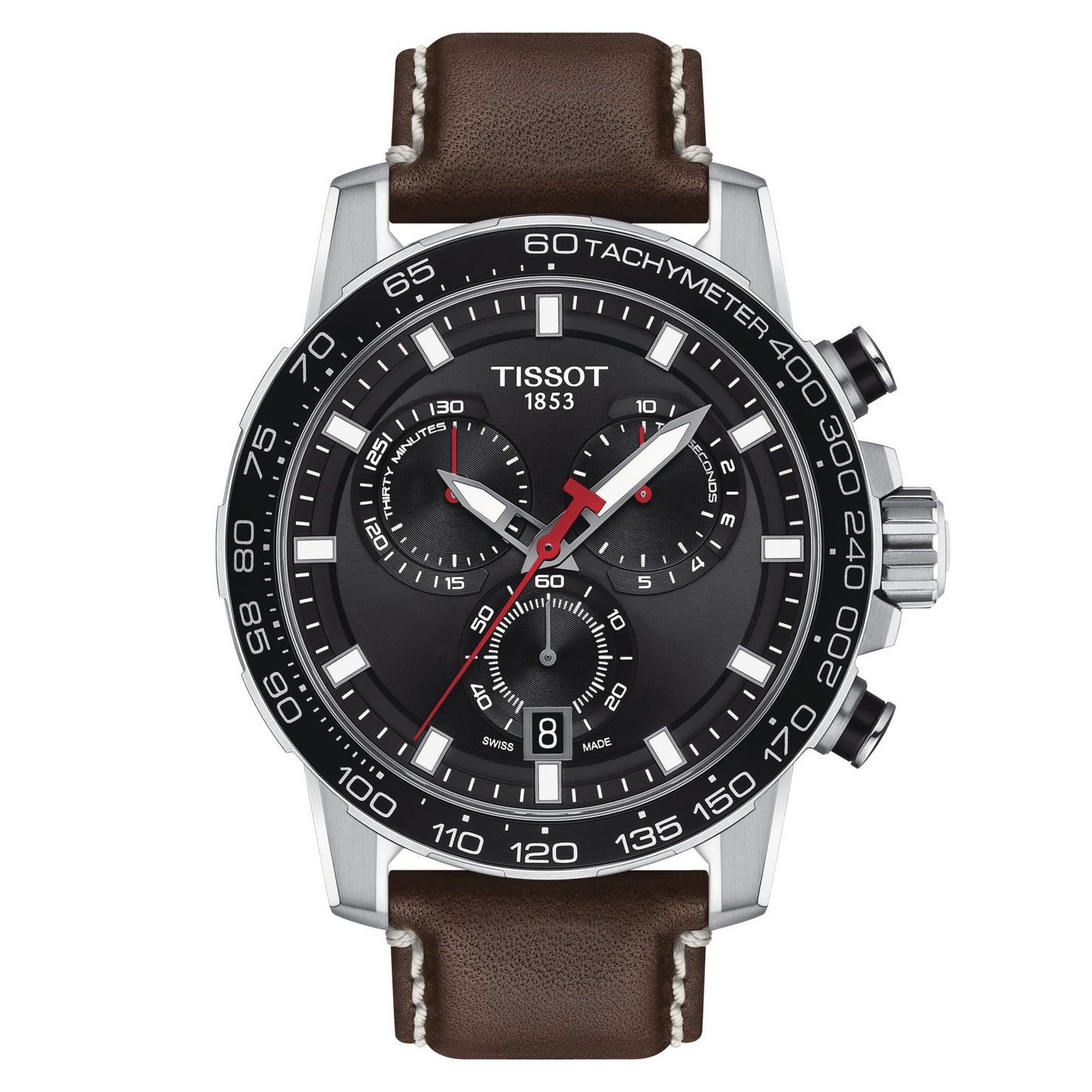 Tissot Supersport Chrono (Leather, Brown) Indexes