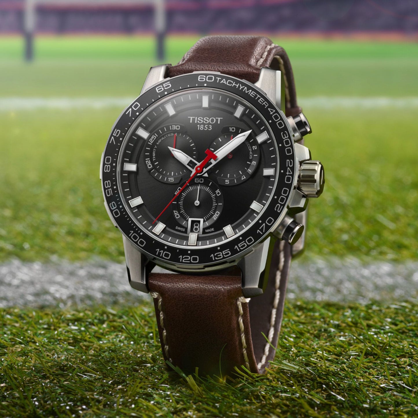 Tissot Supersport Chrono (Leather, Brown) Indexes