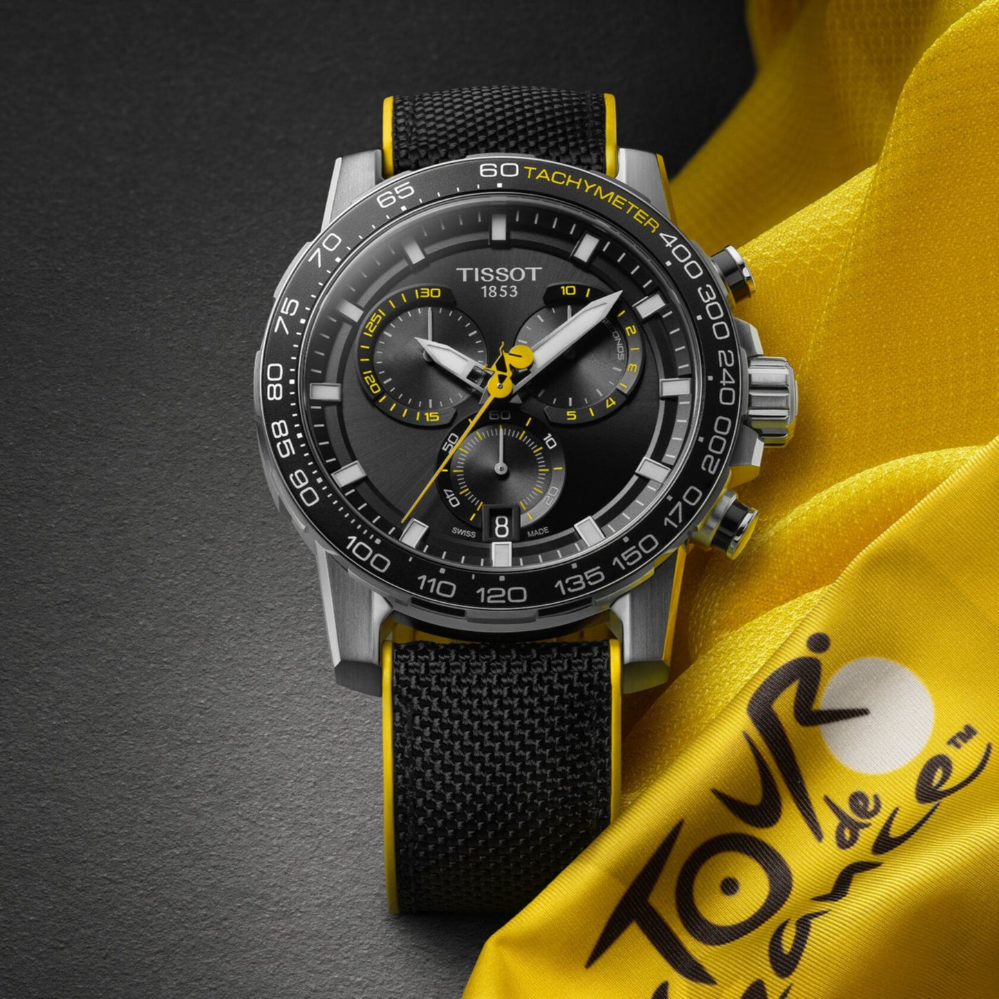 Tissot Supersport Chrono Tour De France (Leather, Brown) Indexes