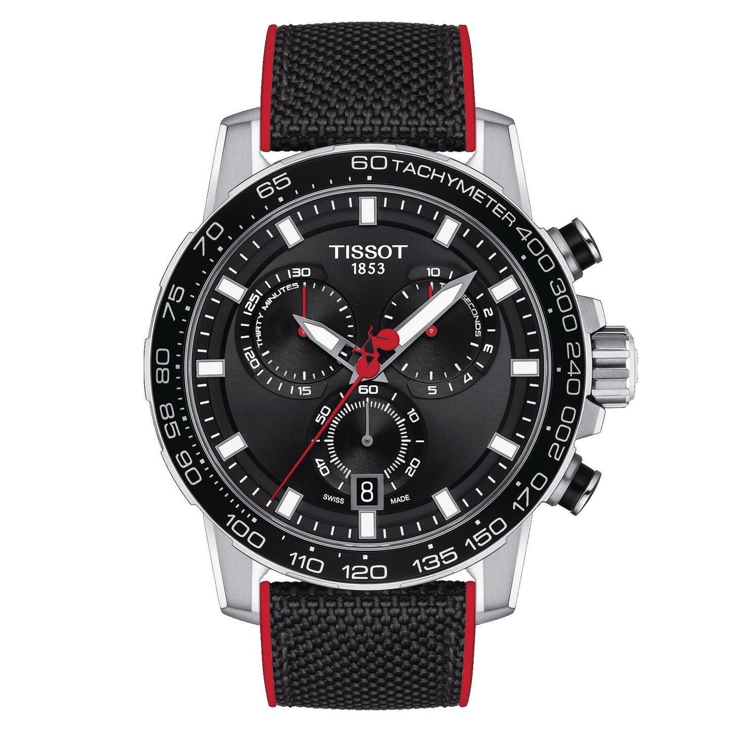 Tissot Supersport Chrono Vuelta Special Edition (Textile, Red/Black) Indexes