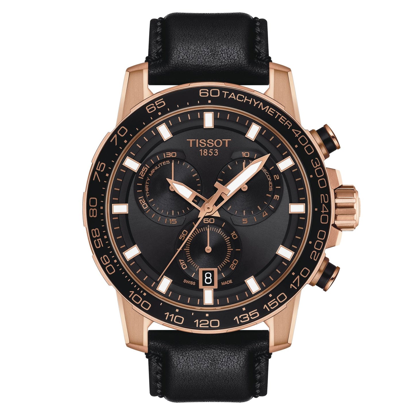 Tissot Supersport Chrono (Leather, Black) Indexes